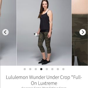 🍋🍋 Lululemon Camo Crops